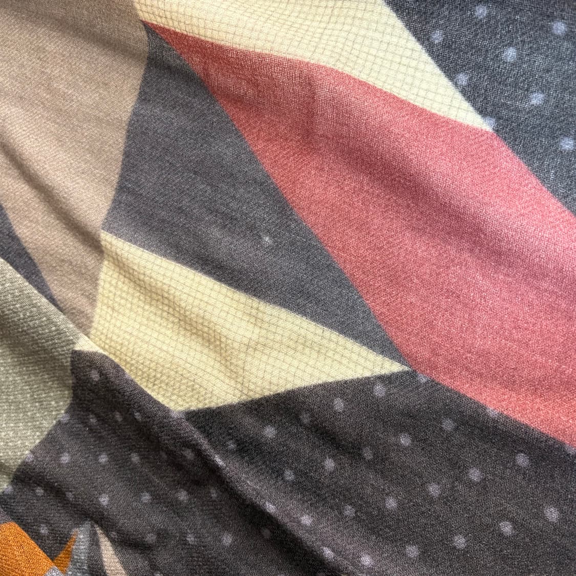 패치워크 패턴 도트 모리걸 히피 wool 머플러 (Made in INDI 상품이미지9