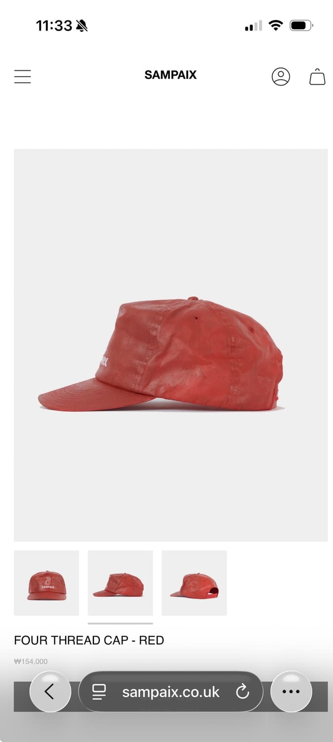 sampaix four thread cap 모자 상품이미지2