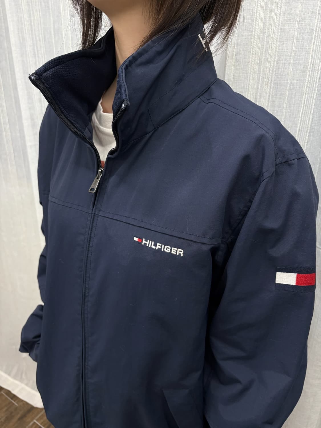 타미힐피거 네이비 블루종 바람막이 재킷 Tommy Hilfiger 상품이미지2