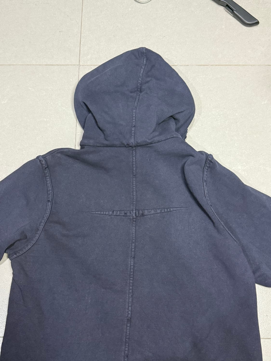 언더커버 디스트레스드 워싱 가공 후드 집업 자켓 상품이미지9