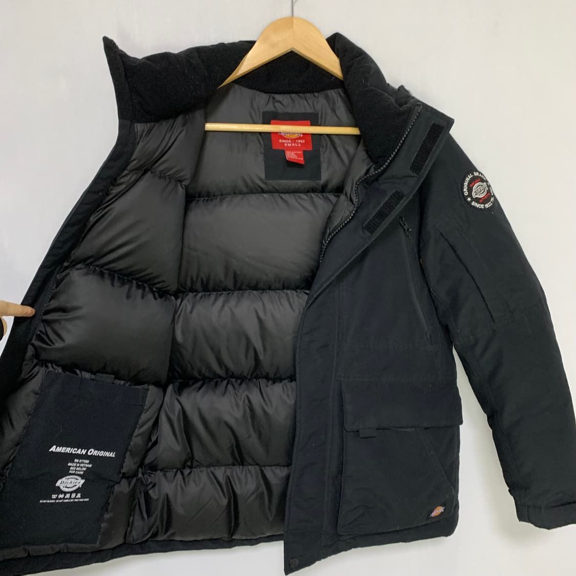 디키즈 후드 패딩 점퍼 블랙 s 빈티지 숏패딩 상품이미지8
