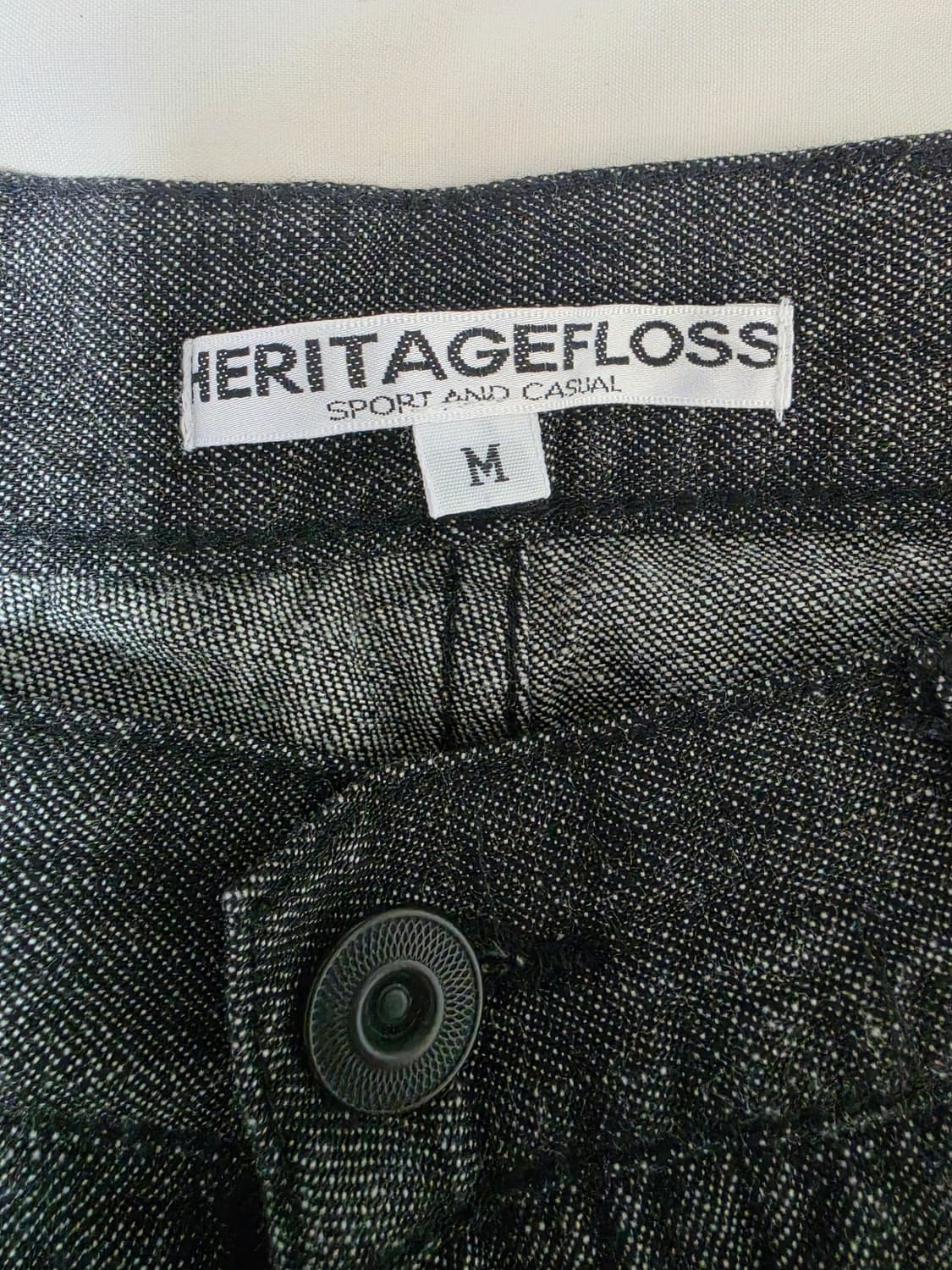 헤리티지플로스 흑청 데님 팬츠 M 상품이미지4