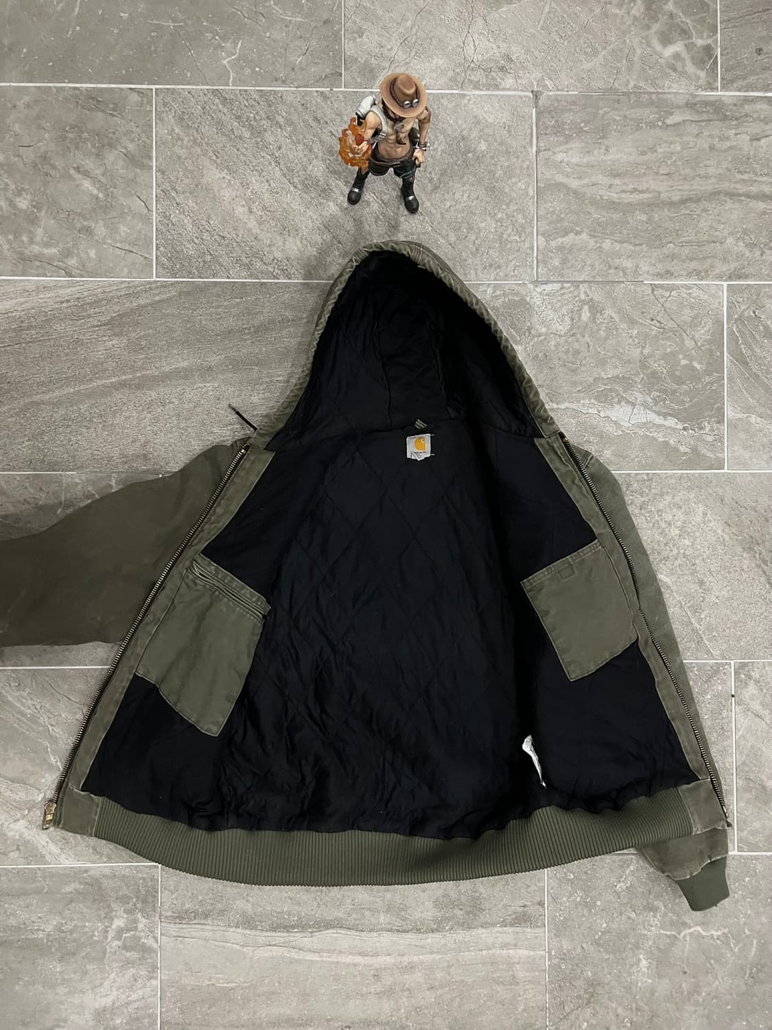 (L-TALL)칼하트 덕 액티브 후드자켓 J130 ARG 아미그린 상품이미지3