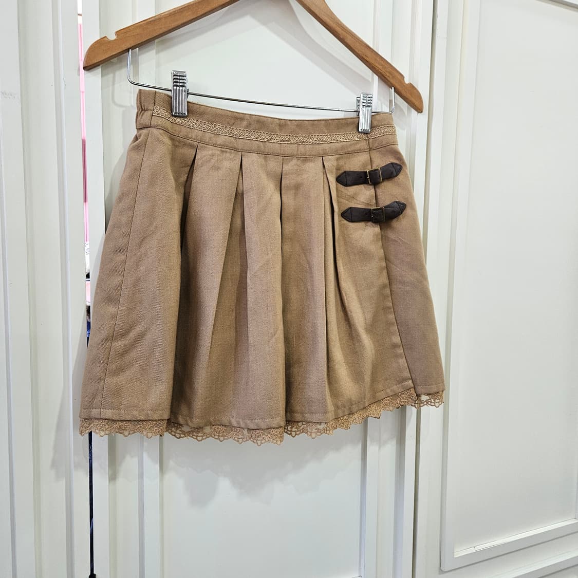 엑시즈팜 (axes femme) 초코무드 레이스 큐롯 스커트 상품이미지2