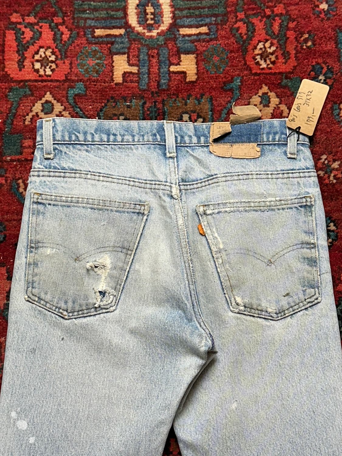 80’s USA Made 빈티지 리바이스 517 오렌지탭 부츠컷 상품이미지6