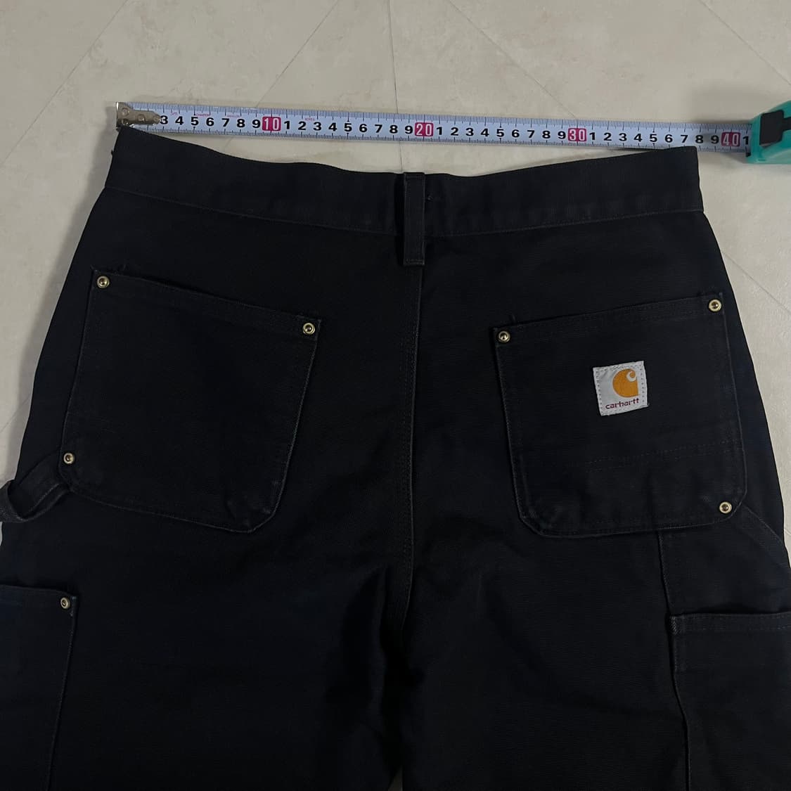 칼하트 럭싱글니 팬츠 블랙 30x32 상품이미지6