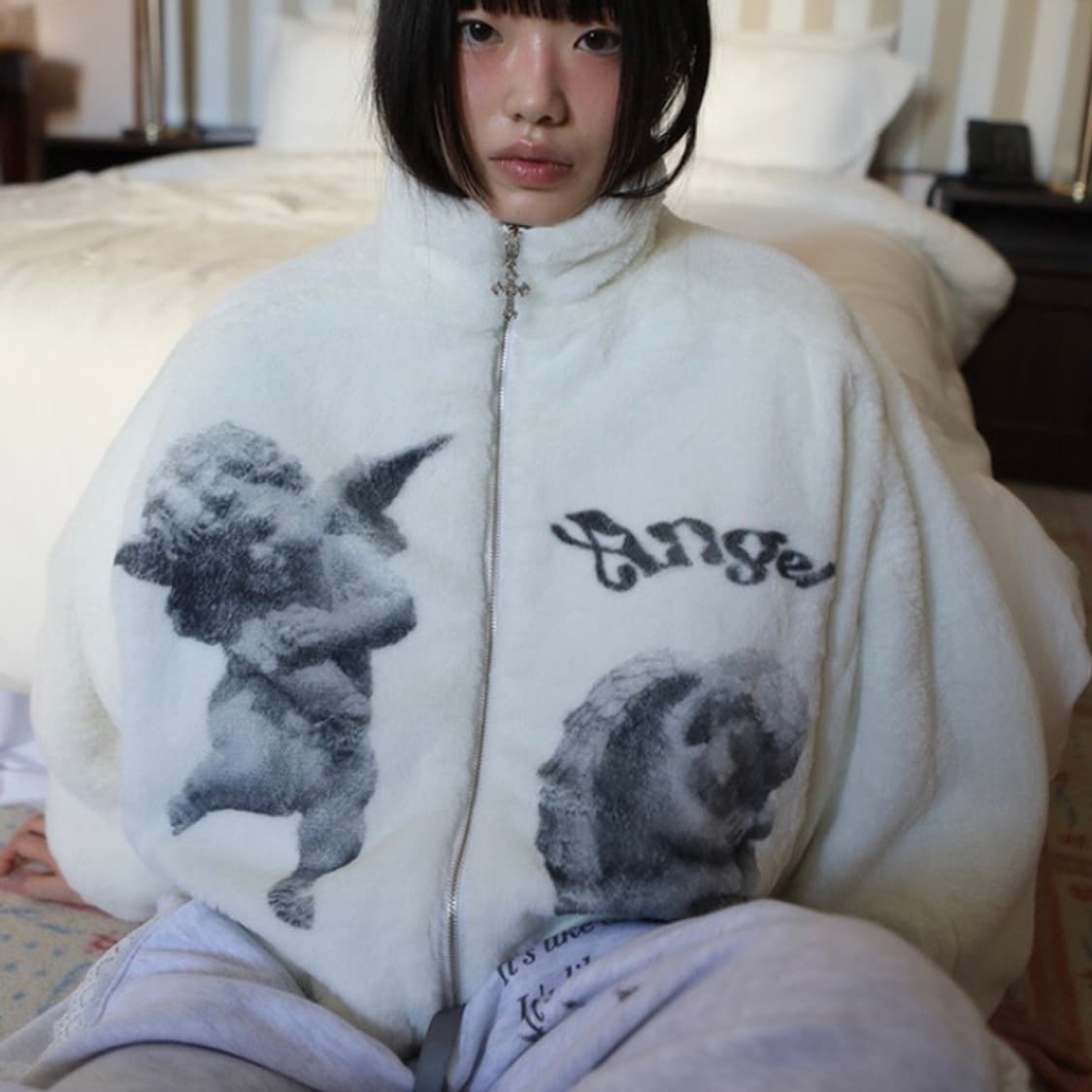 노피스노피셜 ANGLES EGO FUR ZIPUP JUMPER 점퍼 상품이미지4