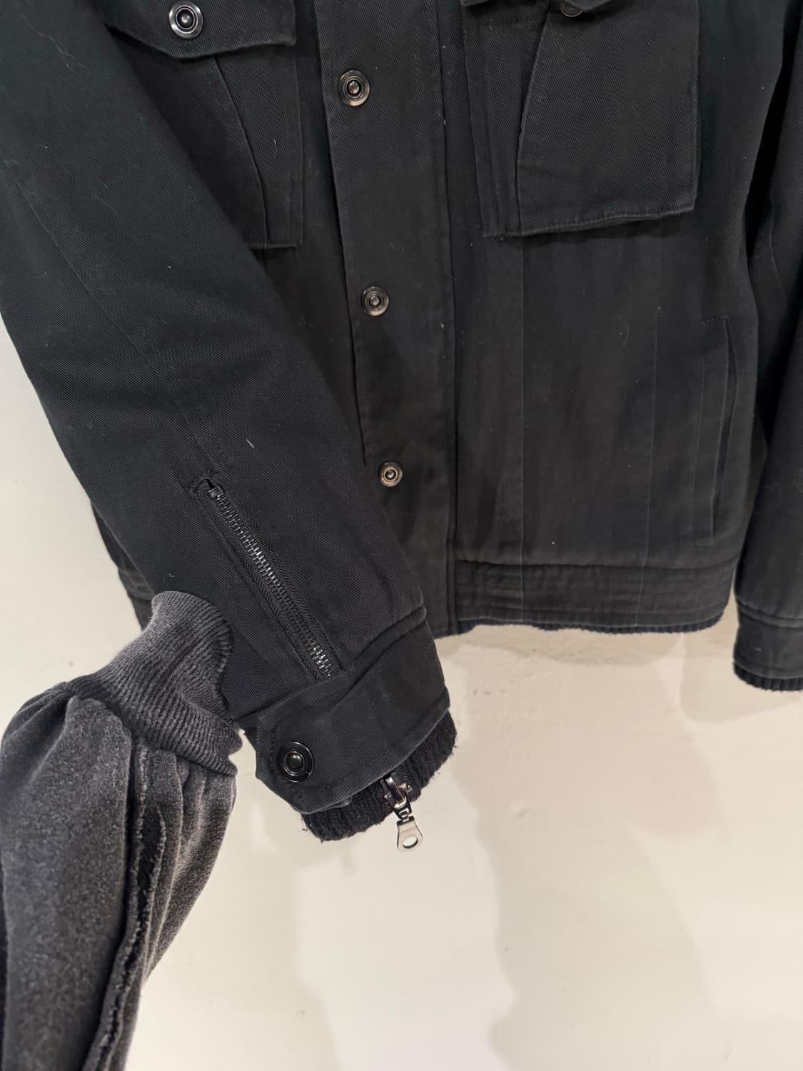 high-neck snap button 2-way zipper jk 상품이미지8