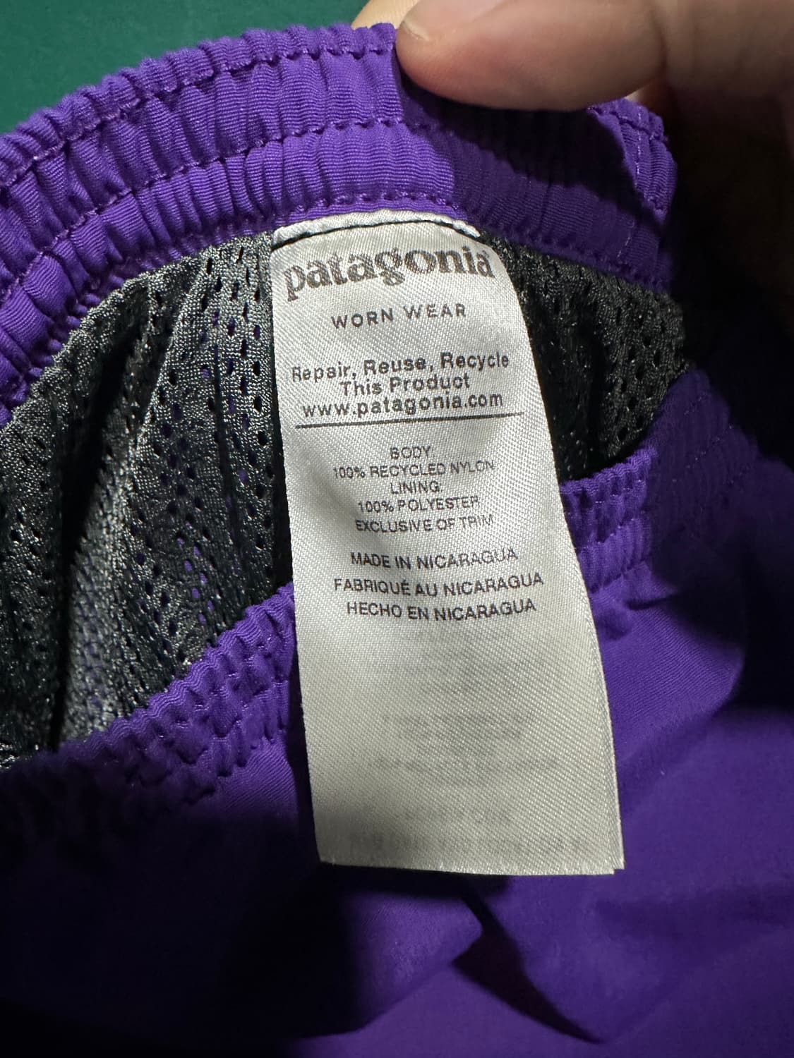 파타고니아 쇼츠 퍼플 상품이미지5