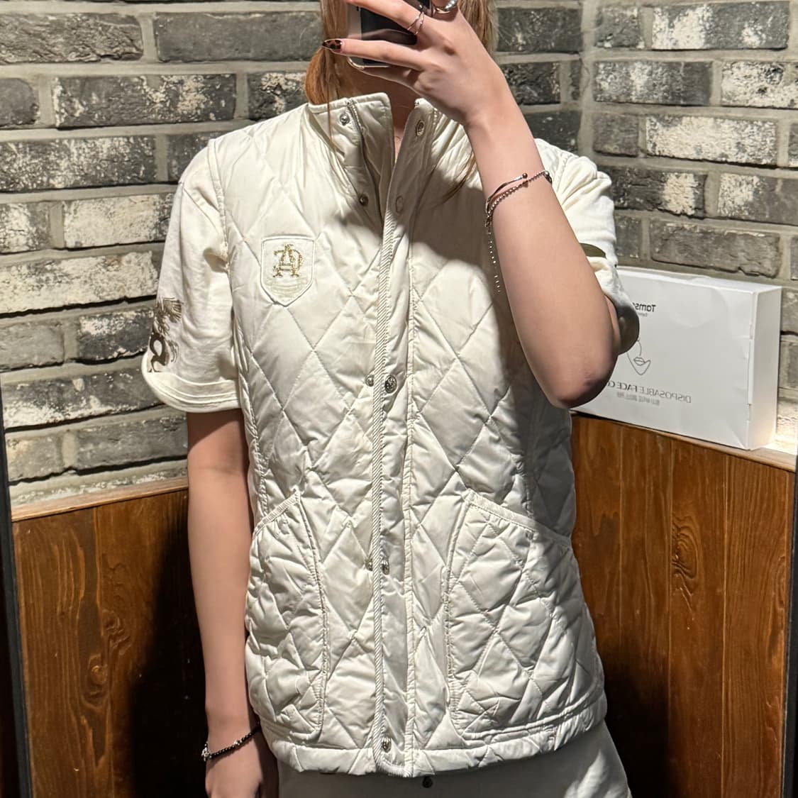 66) 아쿠아스큐텀 구스다운 퀼팅 베스트 조끼패딩 상품이미지10