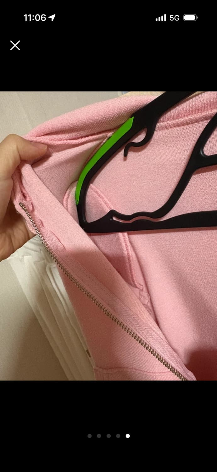 딸기우유 어깨패드 후드집업자켓 상품이미지5