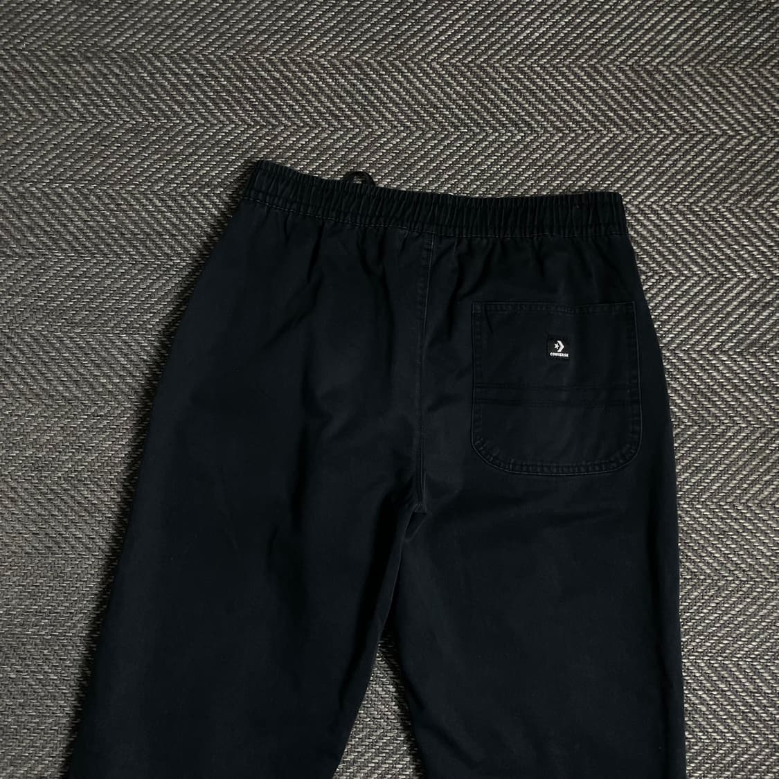 컨버스 코튼 밴딩 조거 팬츠 블랙o 4863 상품이미지4