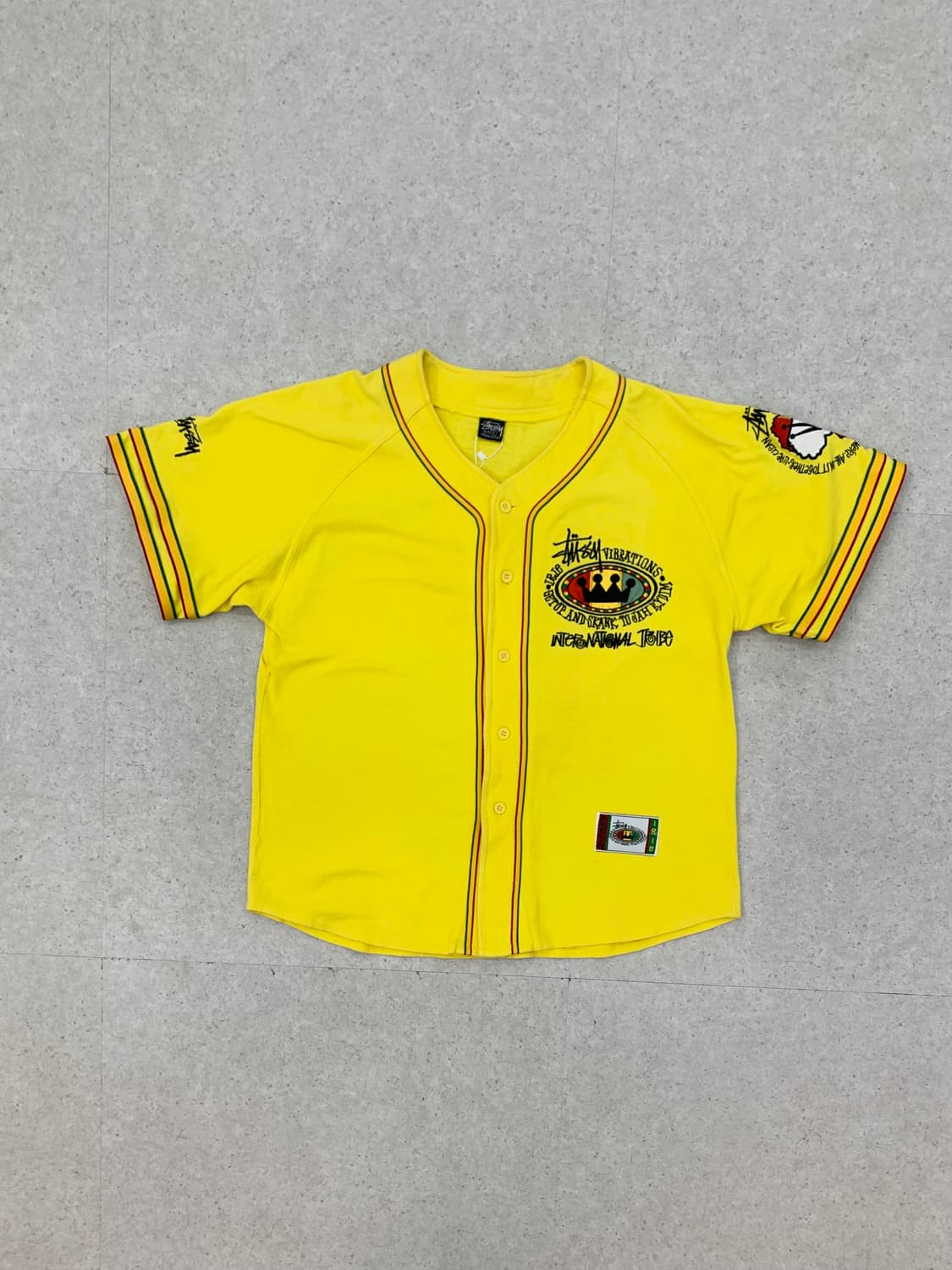 Stussy 스투시 90‘s 자메이카 베이스볼 져지 상품이미지1