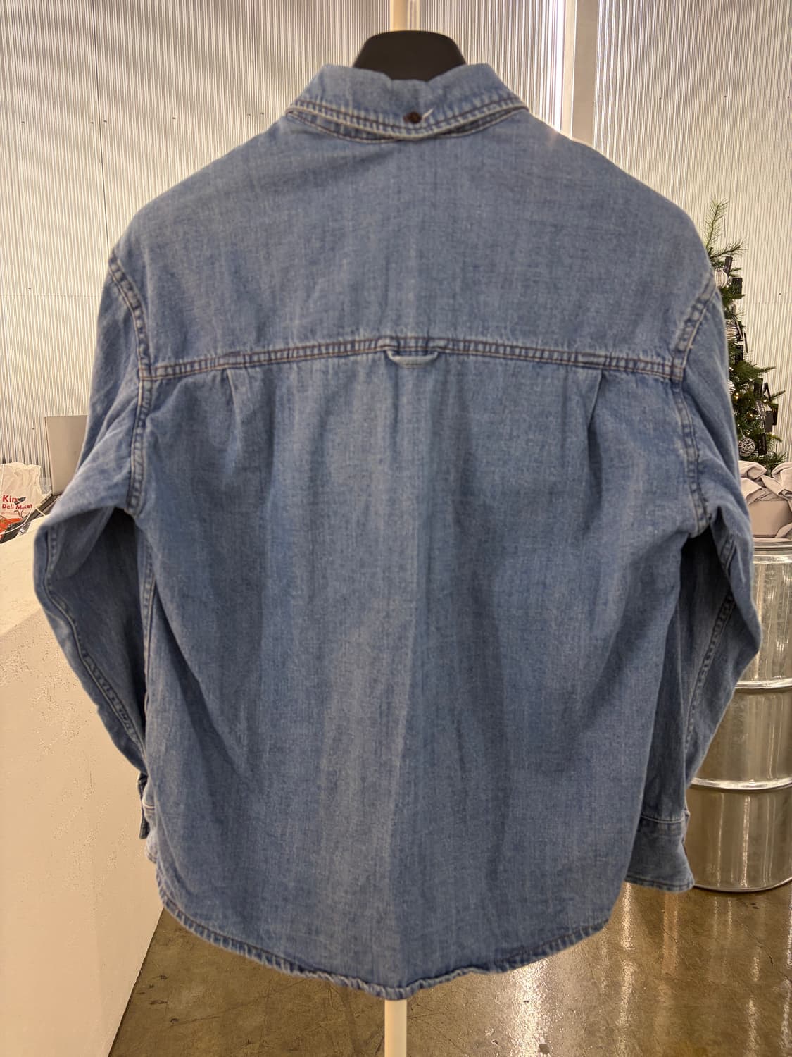 Dunst boyfriend fit denim shirt S 상품이미지4