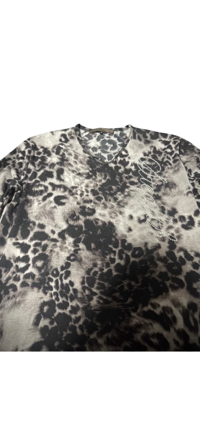 00s Mode Leopard Design Long Sleeve 상품이미지2