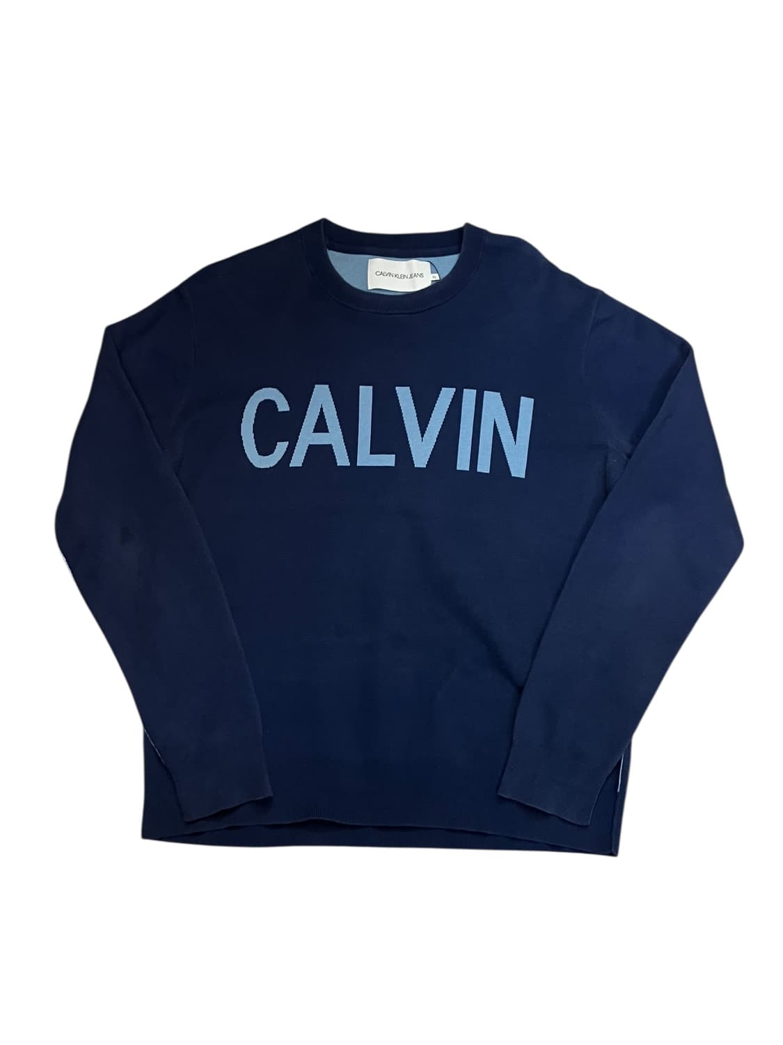 캘빈클라인 진스 로고 맨투맨 네이비 XL #csz2518 상품이미지3