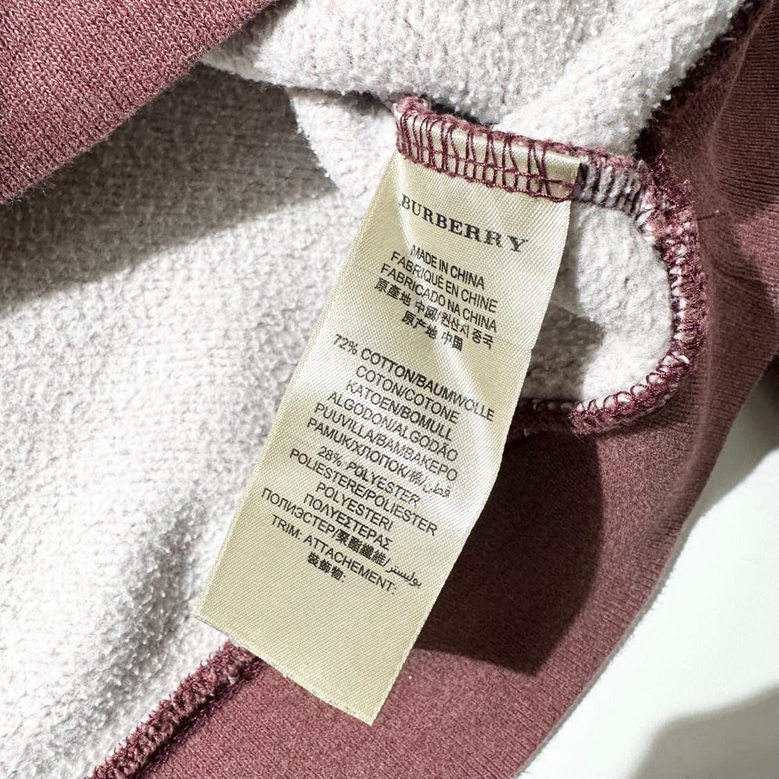 버버리 BRIT 로고 맨투맨 상품이미지6
