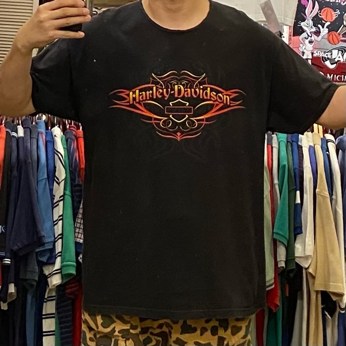 Made in USA 할리데이비슨 칙스 반팔티 상품이미지1