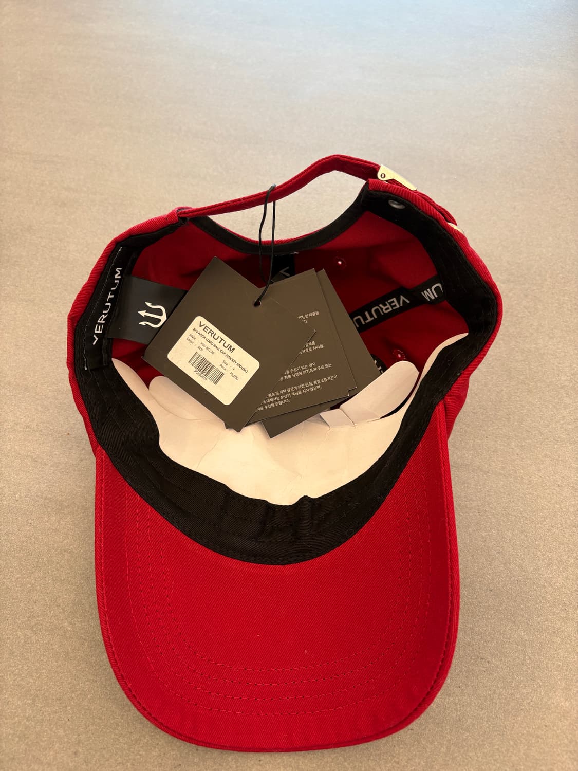 베루툼 빅아치로고 미키마우스 레드 (새상품) 상품이미지3