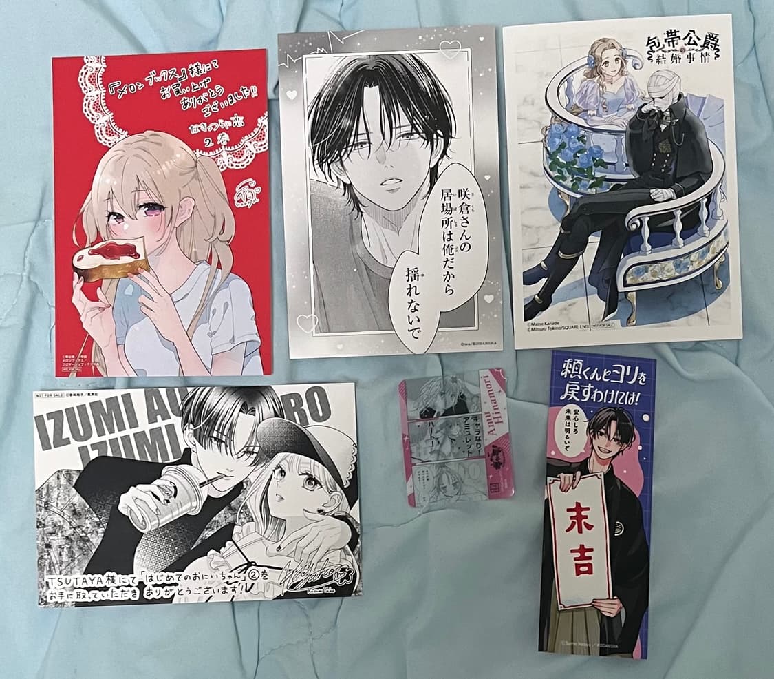 애니엽서4장,캐릭캐릭체인지 미니 포카1장,책갈피 1장 세트 상품이미지2