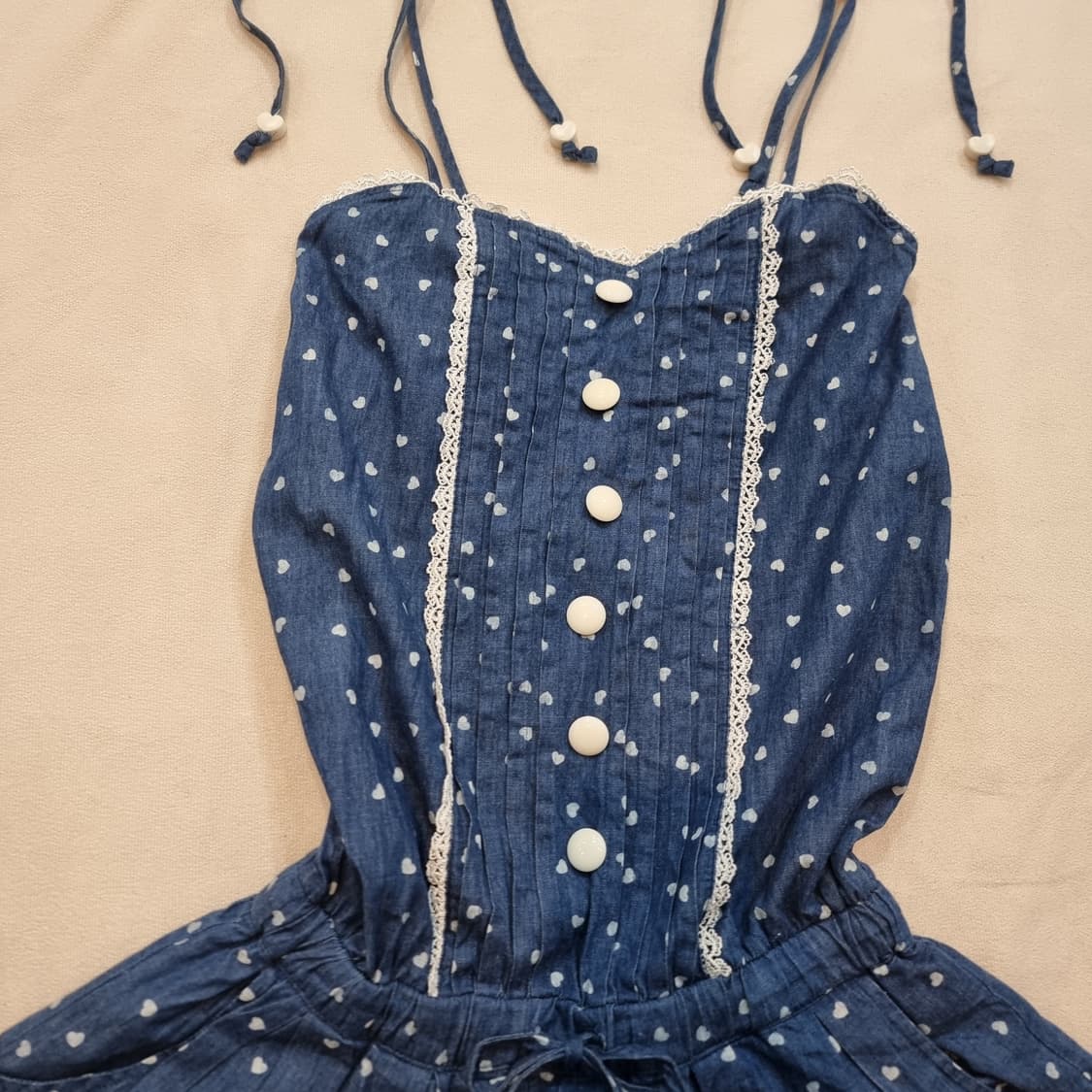 Tralala 트랄라라하트 데님 올인원 점프수트 상품이미지4