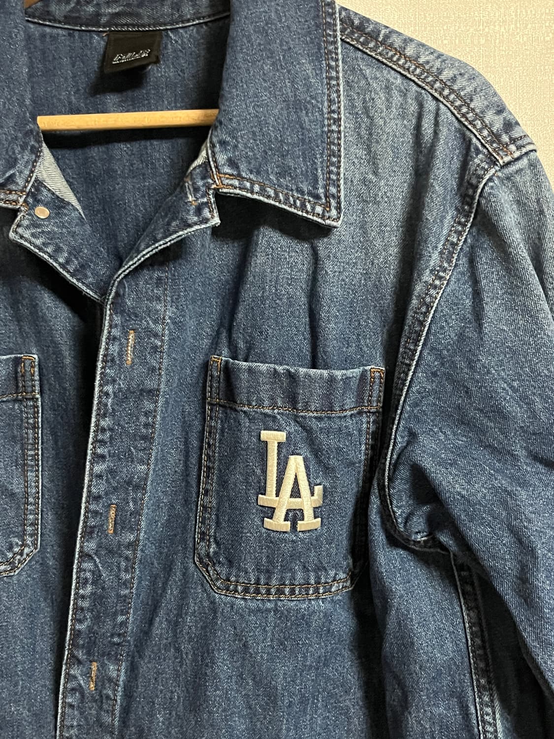 MLB 엠엘비 LA 데님 셔츠 자켓 100 상품이미지3