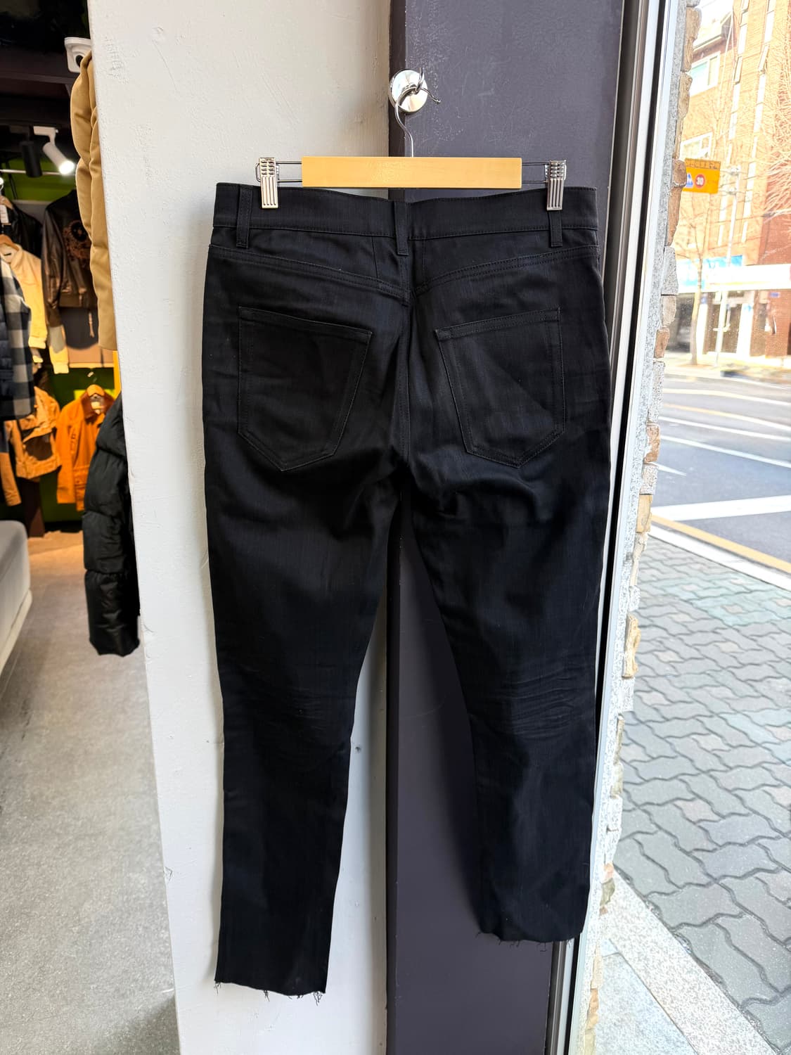 30~31/ 생로랑 15FW 에디슬리먼 밑단디스 블랙진 상품이미지7