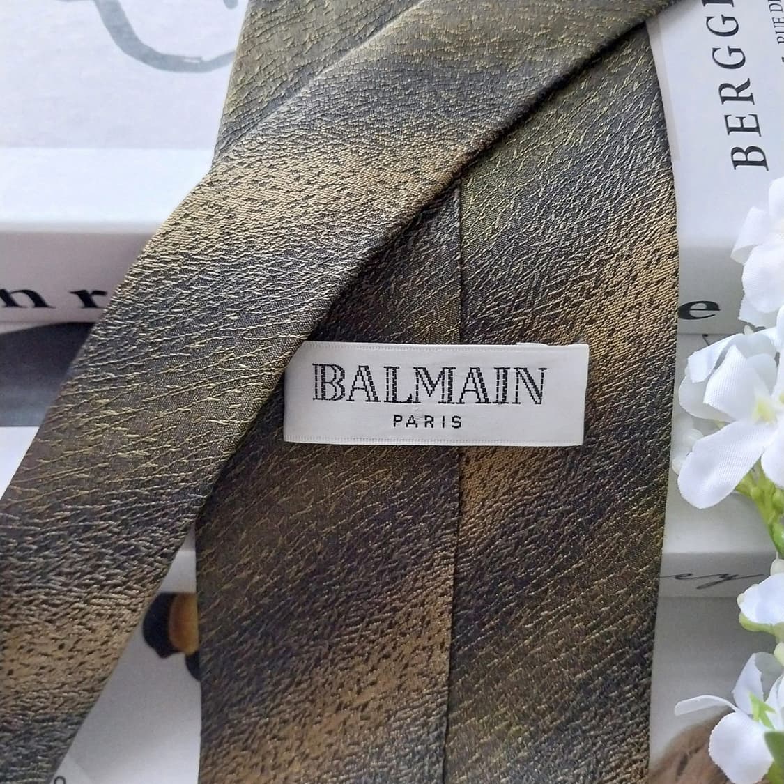 발망 실크 오커 텍스처드 넥타이 9.7cm A등급 K1623
 상품이미지7