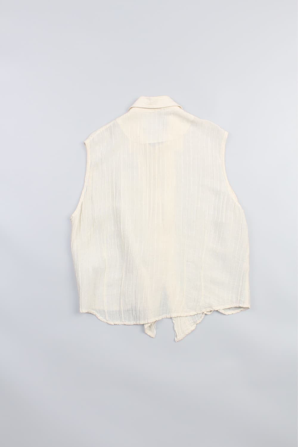 BLUE WILLI’S Ivory Hemp Silk Knit Vest 상품이미지9