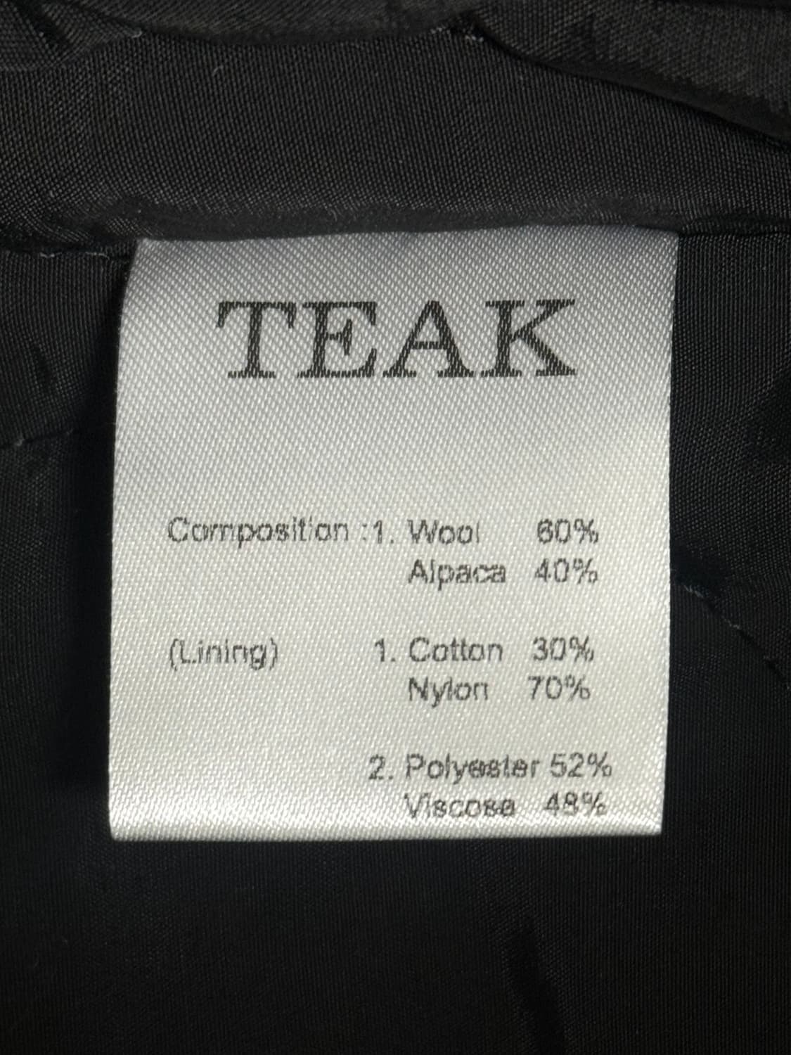 TEAK 티크 WOOL ZIP-UP JACKET 상품이미지9