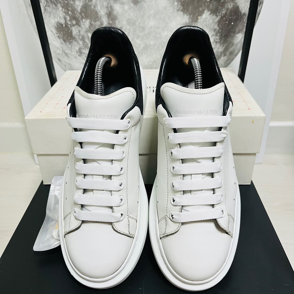 정품 44) 알렉산더 맥퀸 크리스탈 글리터 오버솔 스니커즈 상품이미지3