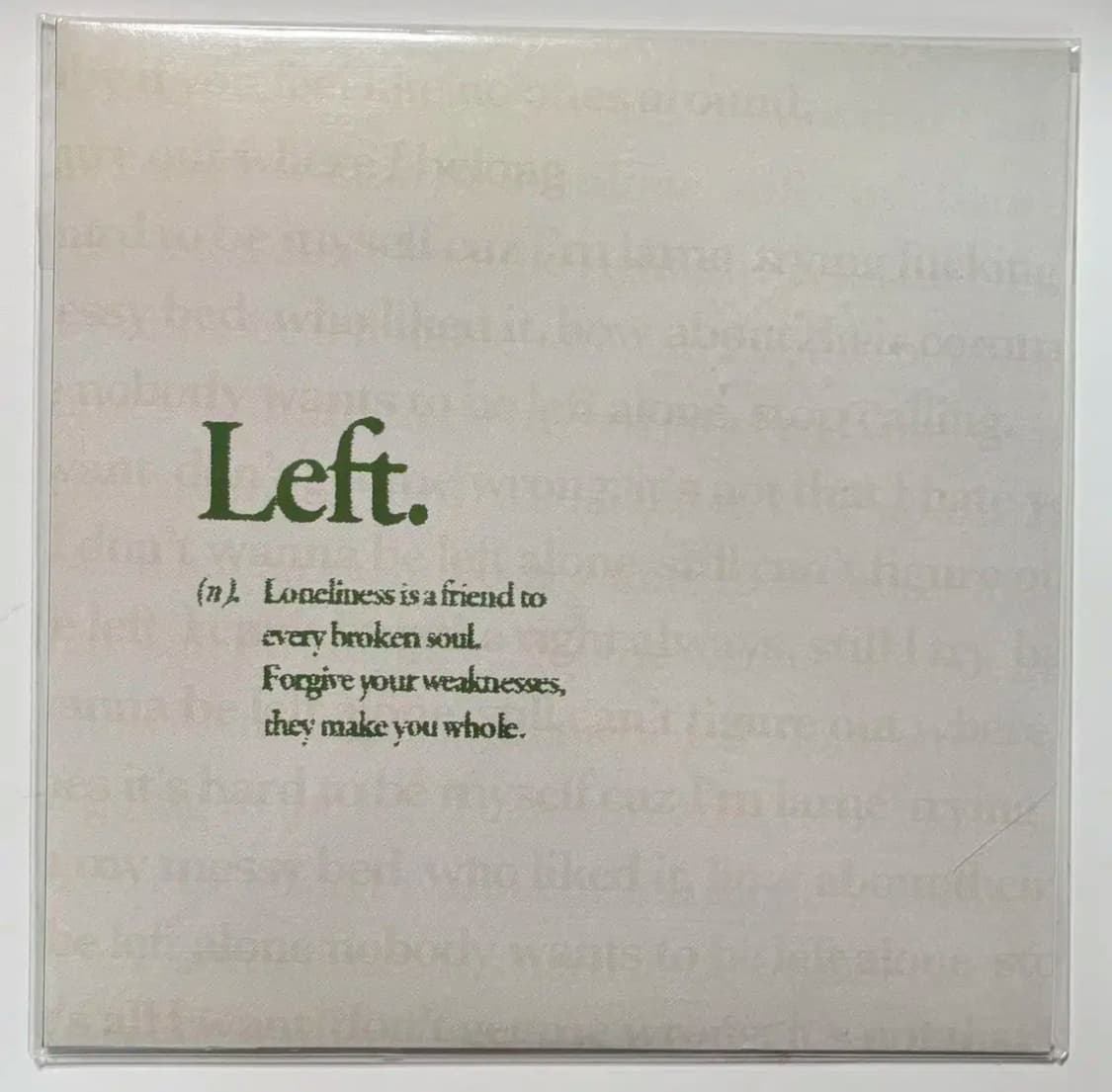 핫펠트 LEFT 개봉 엘피 LP 상품이미지2