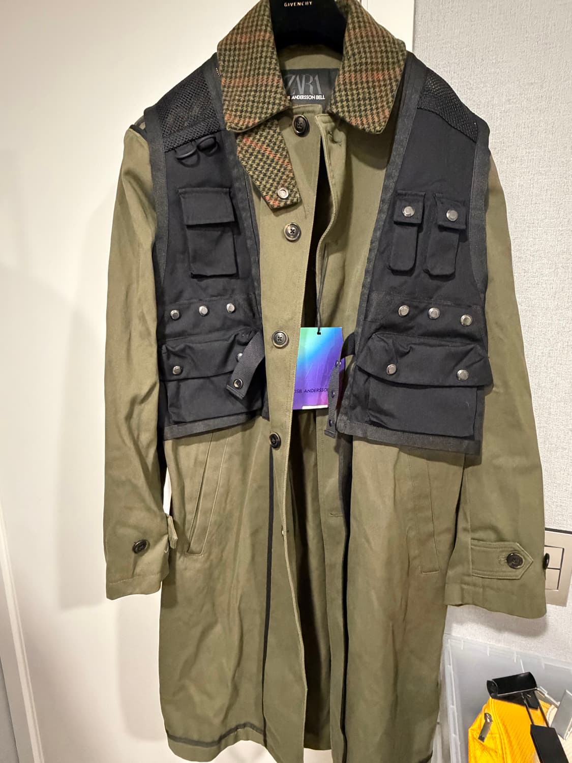 자라 앤더슨벨 베스트렌치 코트 카키  상품이미지8