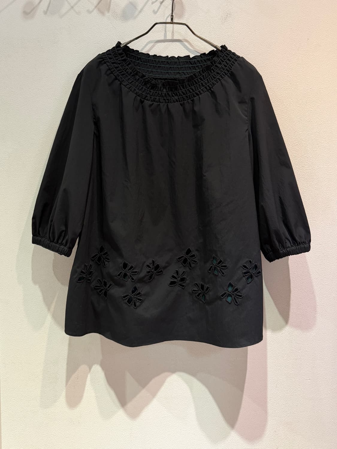Sonia Rykiel Black Embroidered Blouse 상품이미지1