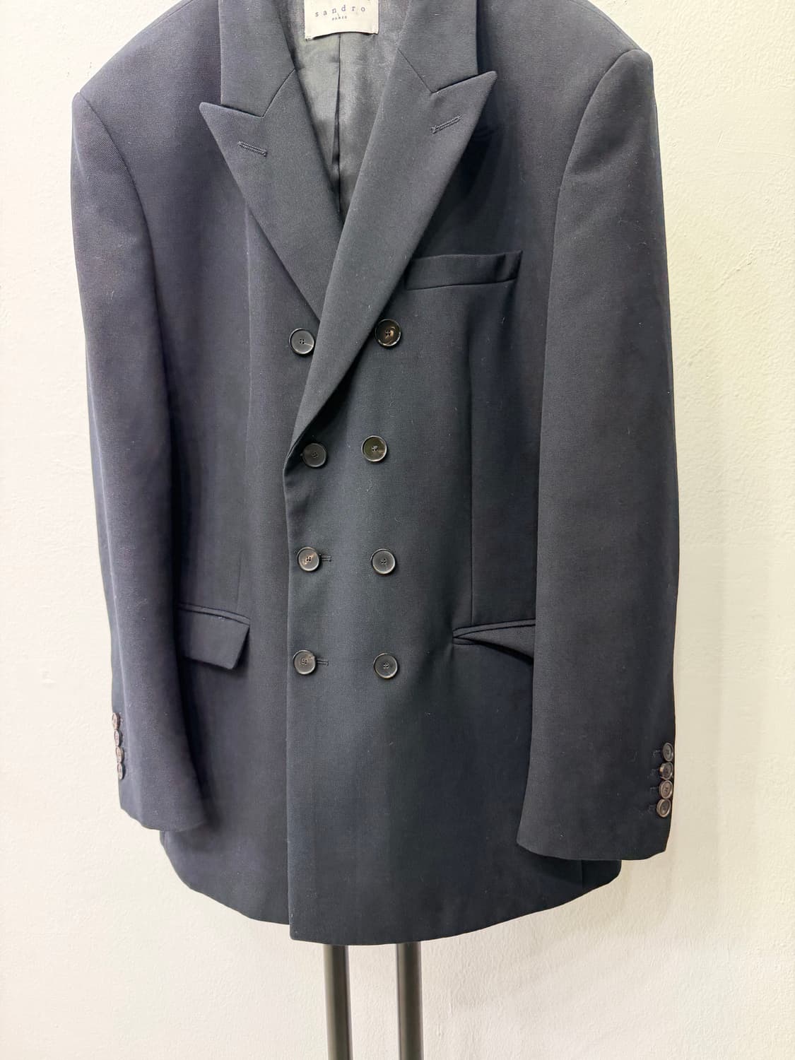 정품) 산드로옴므 더블 버튼 블레이저 자켓 54 상품이미지3