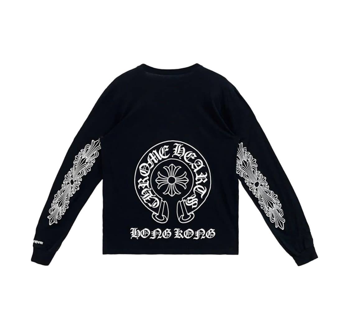 크롬하츠 홀스슈 로고 롱슬리브 홍콩 한정 상품이미지1