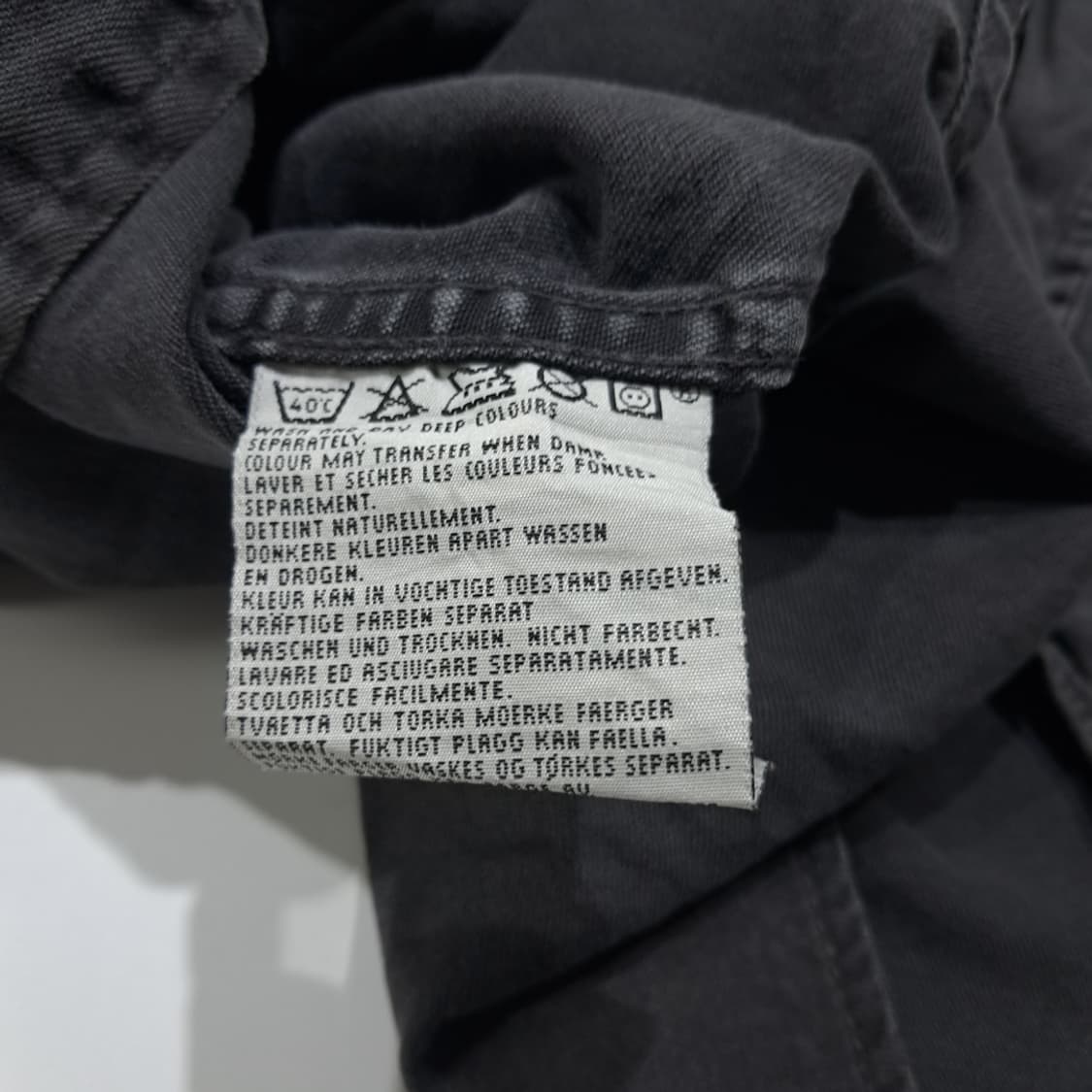 CL699 L 리바이스 90s 튀니지판 60566  웨스턴 흑청 셔츠  상품이미지6