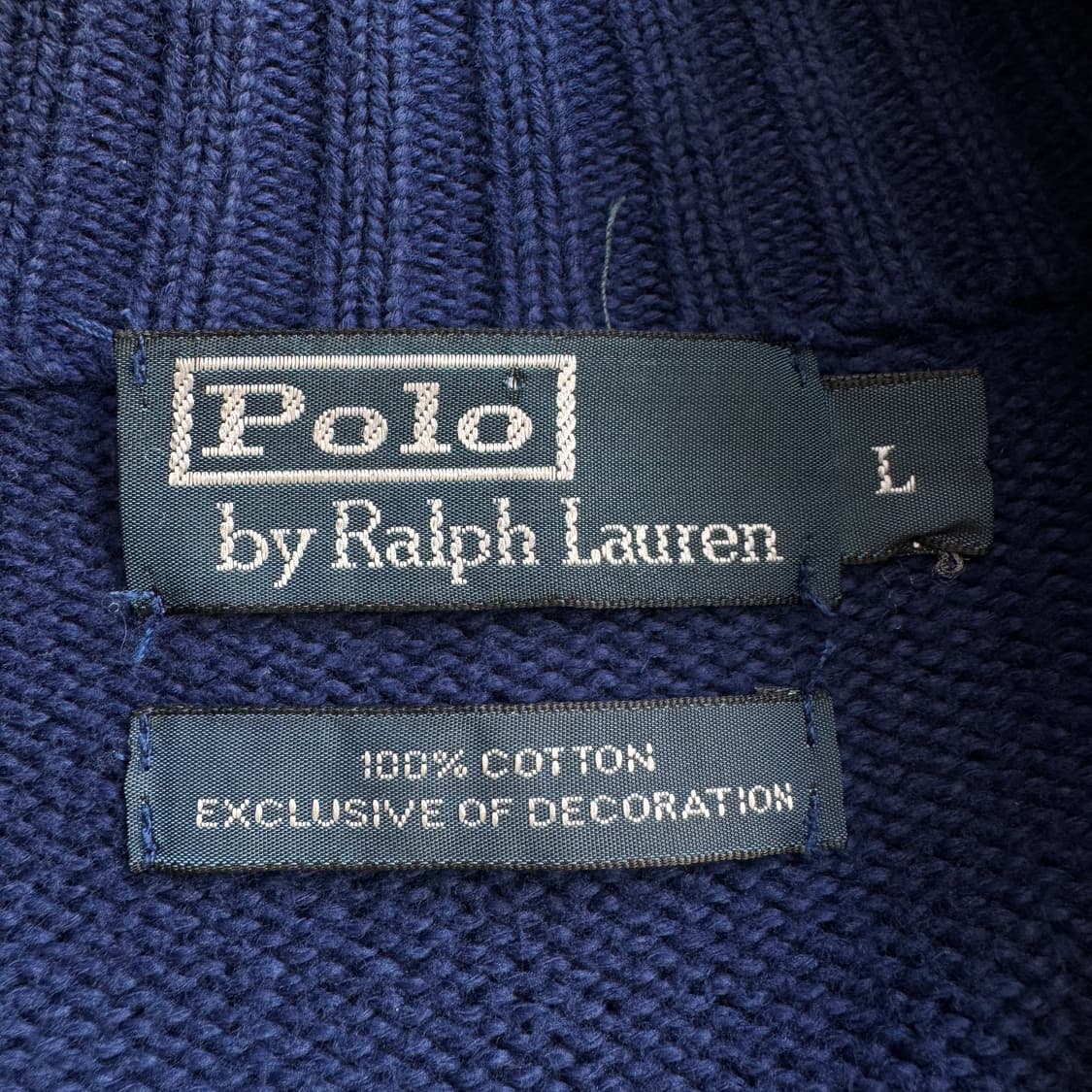폴로 포니 니트집업 블루 상품이미지4