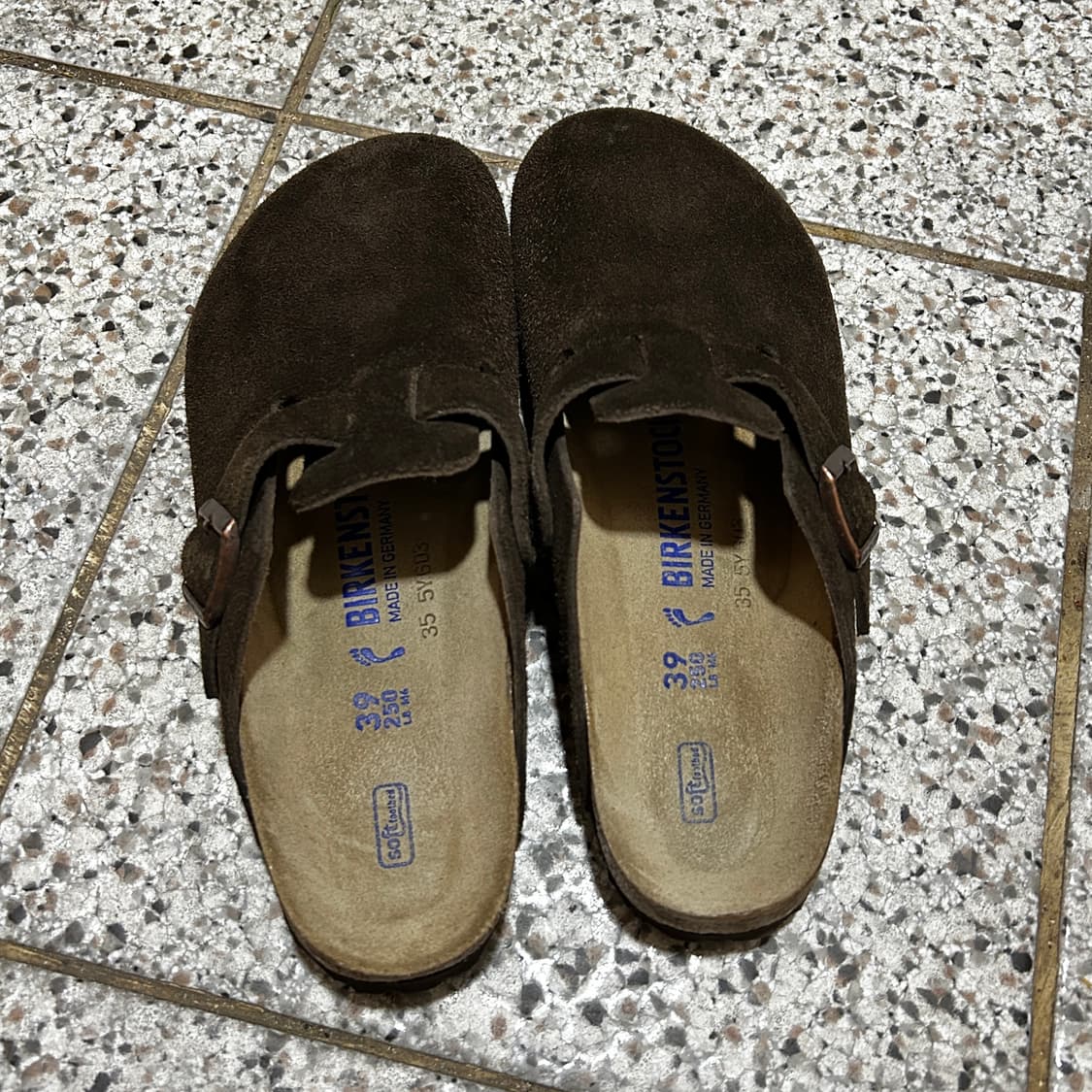 버켄스탁 보스턴 스웨이드 레더 모카 네로우 250(39) 상품이미지2