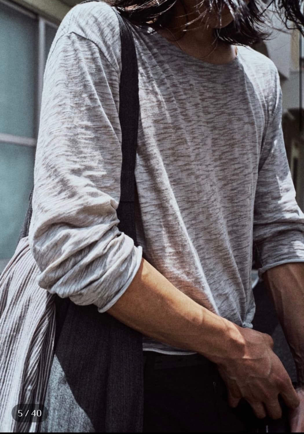 모노프리베 textured roll long sleeve 상품이미지1