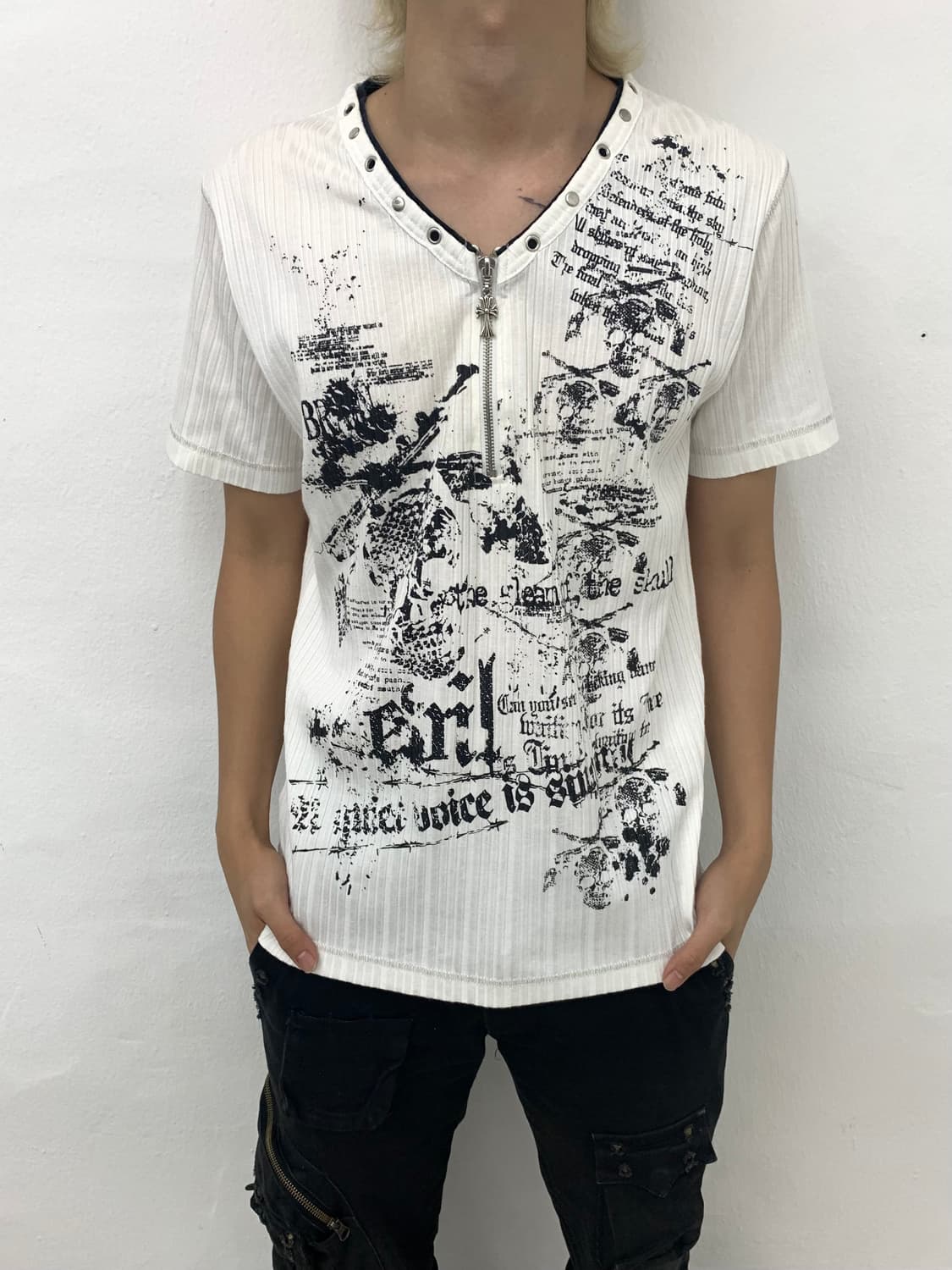 White punk mood t-shirt  상품이미지6