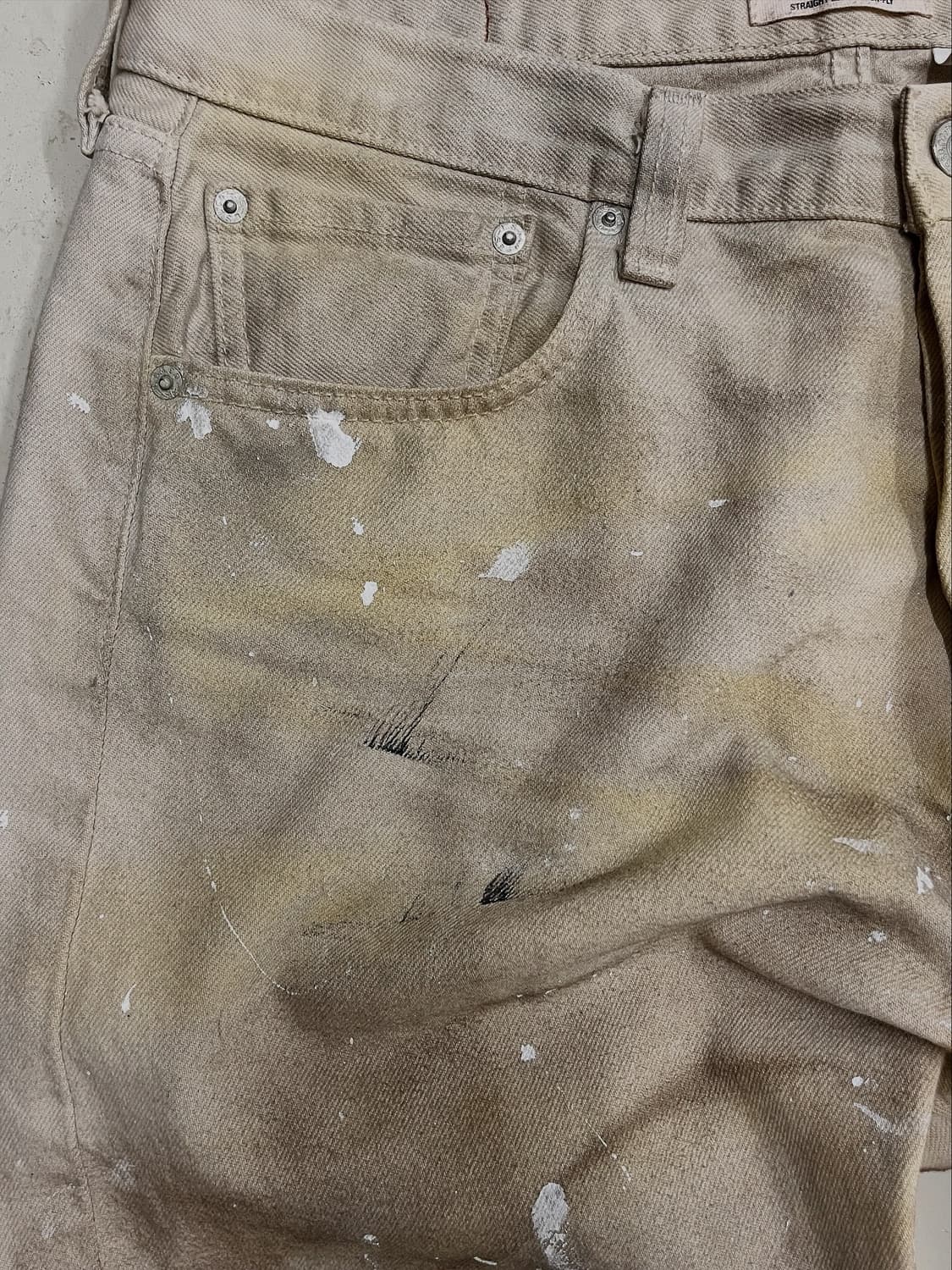 Levi’s 501 White Denim Pants 상품이미지4