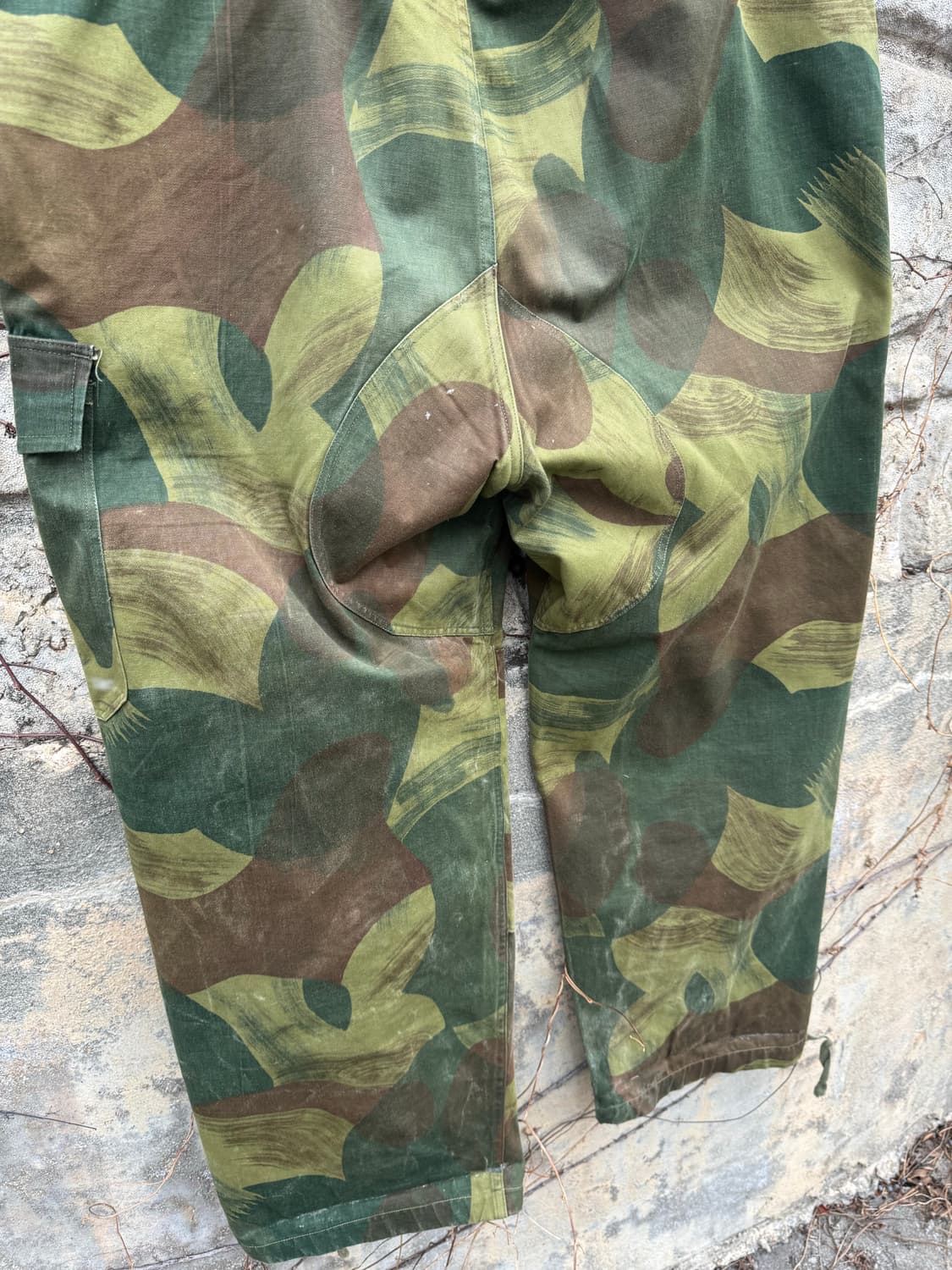 50s 벨기에군 오리지널 브러쉬스트로크 카모 팬츠 전기형 상품이미지8