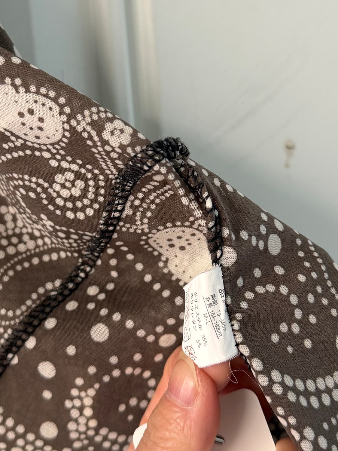 일본빈티지 브라운 페이즐리 민소매 셔츠 상품이미지7