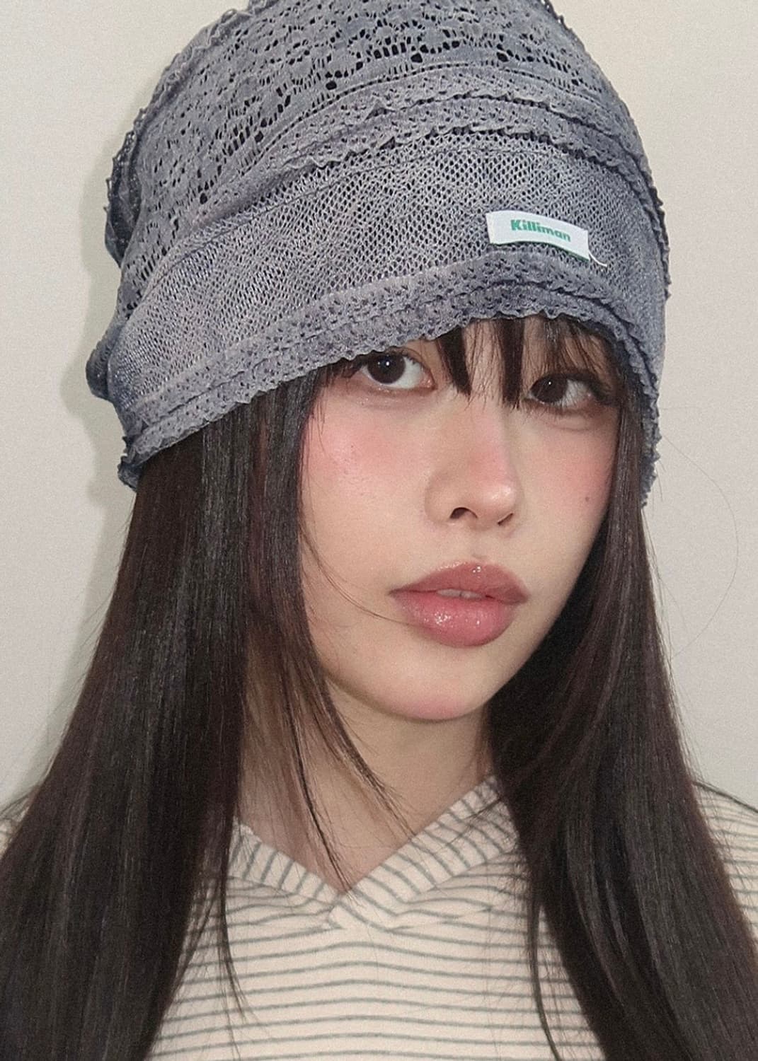 킬리만 - wildflowers beanie - fog navy 두건비니 상품이미지3