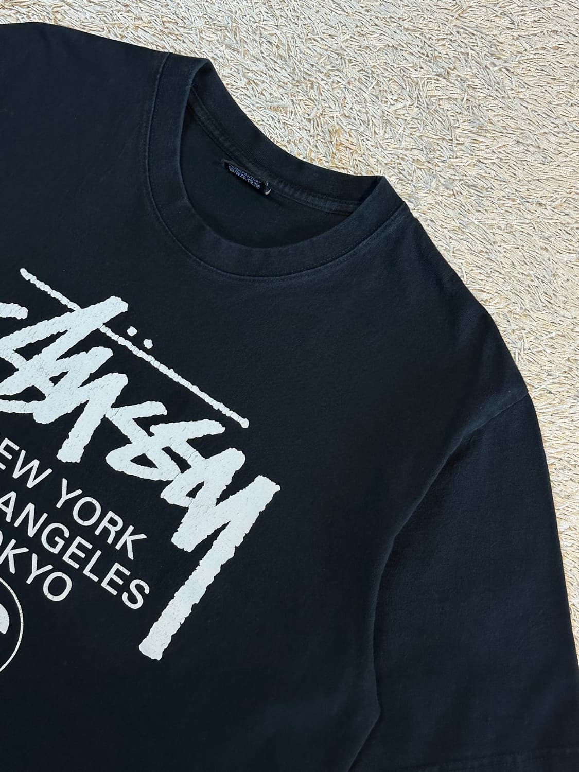 스투시 STUSSY 월드투어 반팔 티셔츠 블랙 상품이미지2