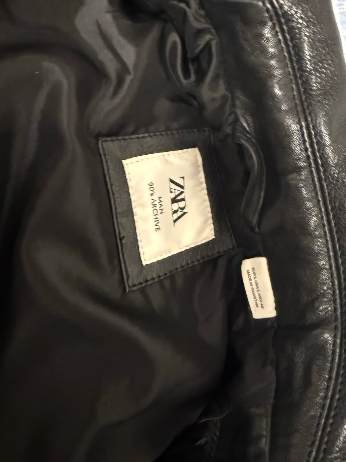 자라 소가죽 에비에이터 자켓 상품이미지3