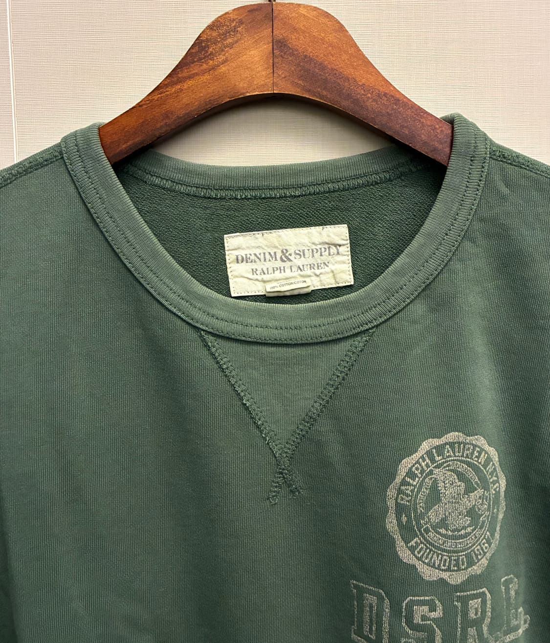 (L)RL 데님앤서플라이 랄프로렌 us 밀리터리 스웻셔츠 맨투맨 상품이미지4