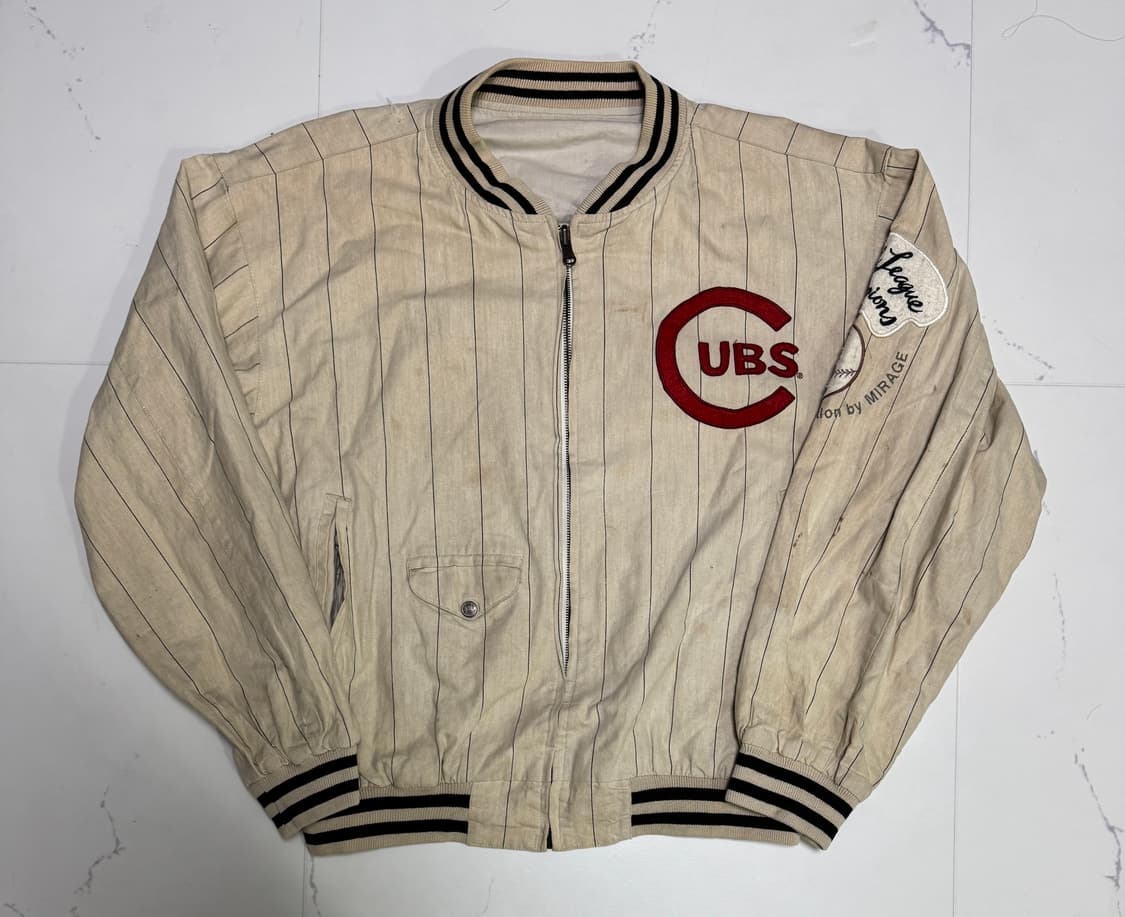 [XL/리버시블] 90s 미라지 시카고 컵스 쿠퍼스타운 자켓 상품이미지1