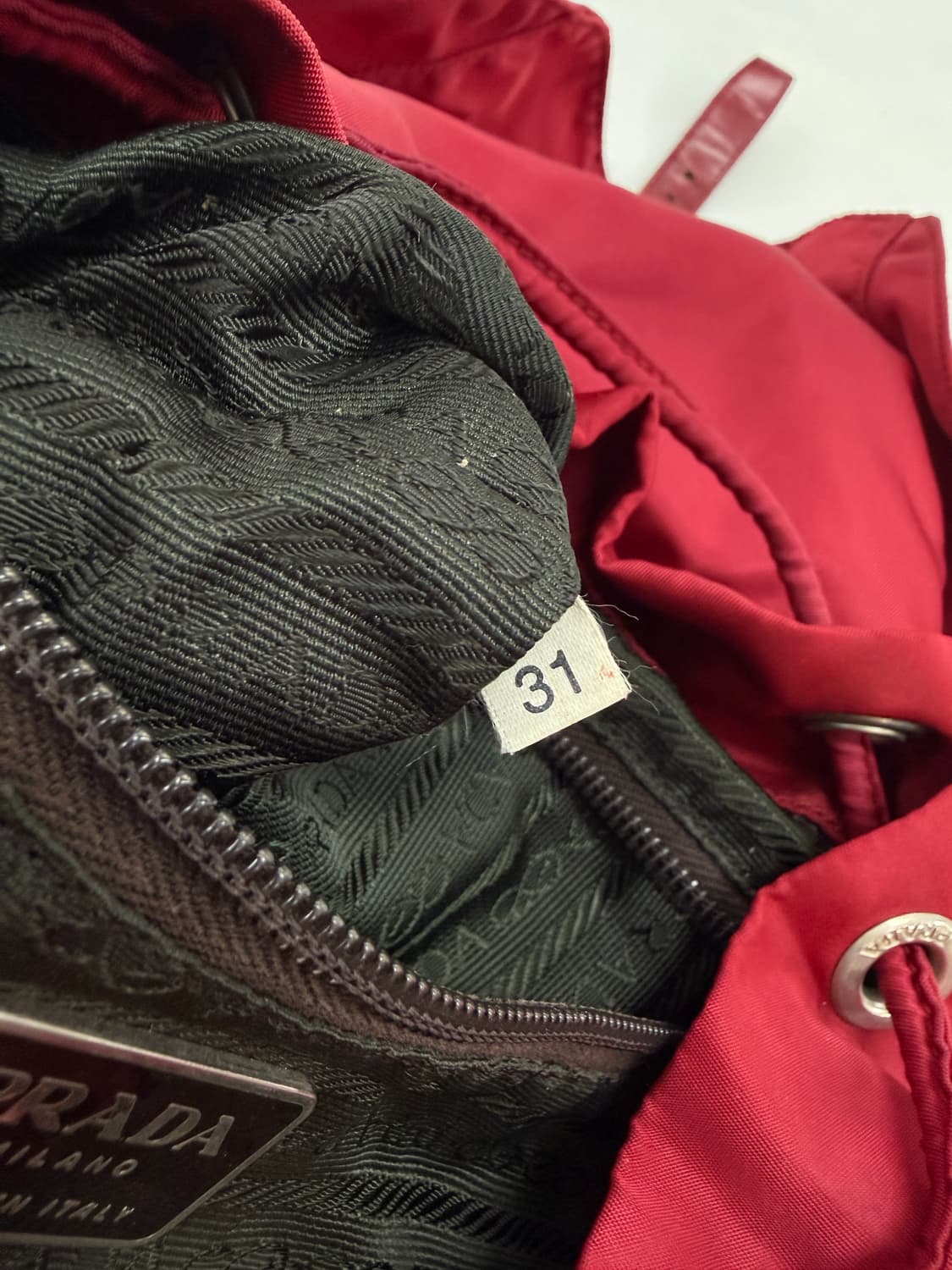 프라다 레드 나일론 포코노 백팩 상품이미지6